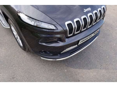 Накладка решётки радиатора 12 мм ТСС для Jeep Cherokee 2014-2018