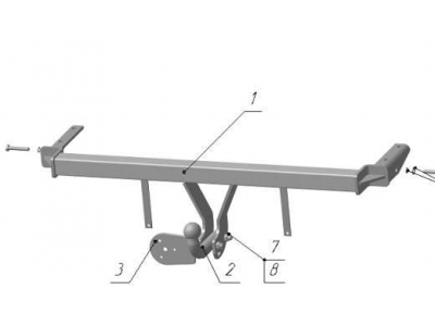 Фаркоп Avtos для Chery Fora 2006-2010